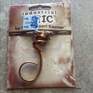 Industrial Chic Copper Hook Pendant